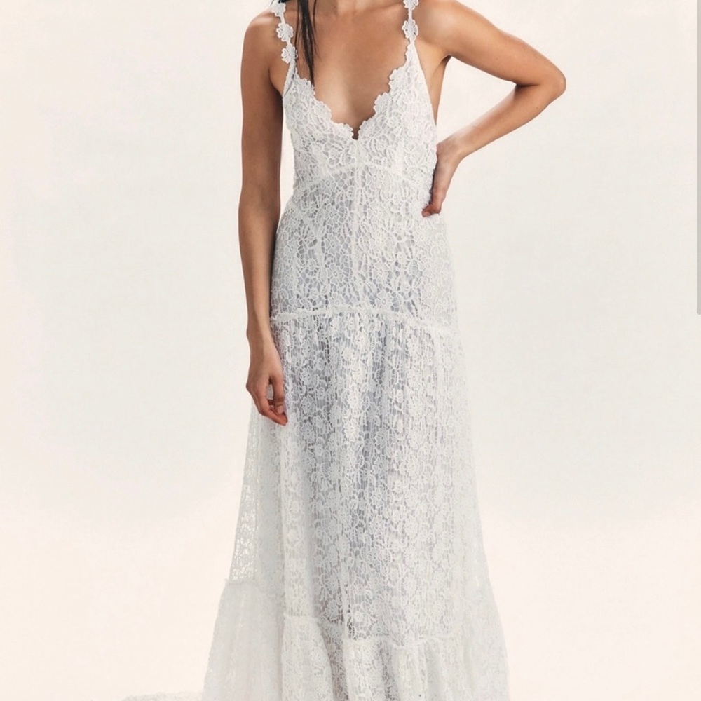 Brand new Love Shack Fancy Celestial silk dress in US 2 (XS)